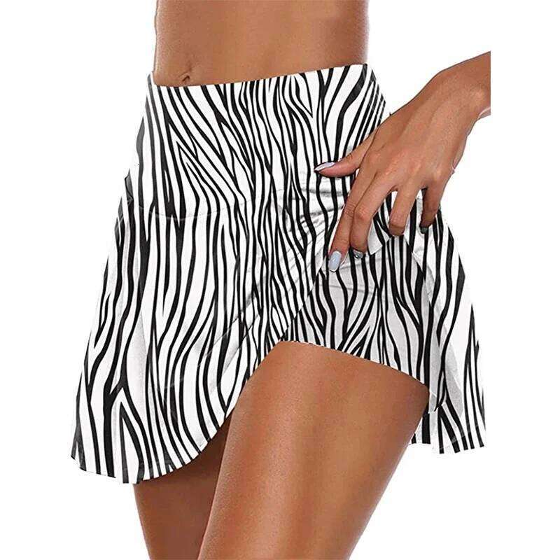 12 Colour Leopard Print Butt Lifting Skorts Casual Summer Workout High Waist Shorts Women's Clothing
