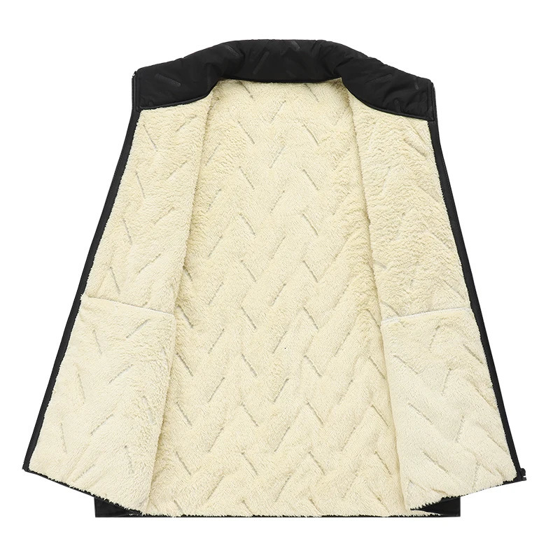 2026 Winter Vest Jacket Lamb Wool Simple Highquality Warm Windproof with Comfortable Shoulder and Horse Clip for Men 251225