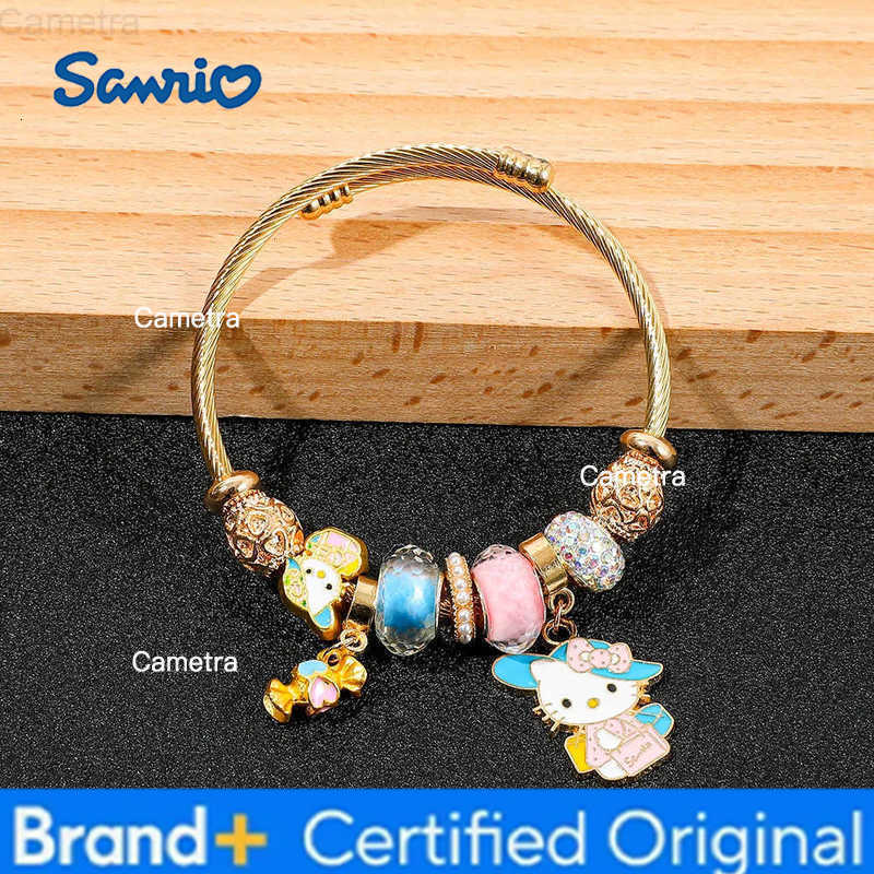 Sanrio Hello Kitty Charm Bracelet Exquisite Cartoon Figure Kitty Cat Jewelry Accessory Kawaii Gift for Girls Birthday H2512291