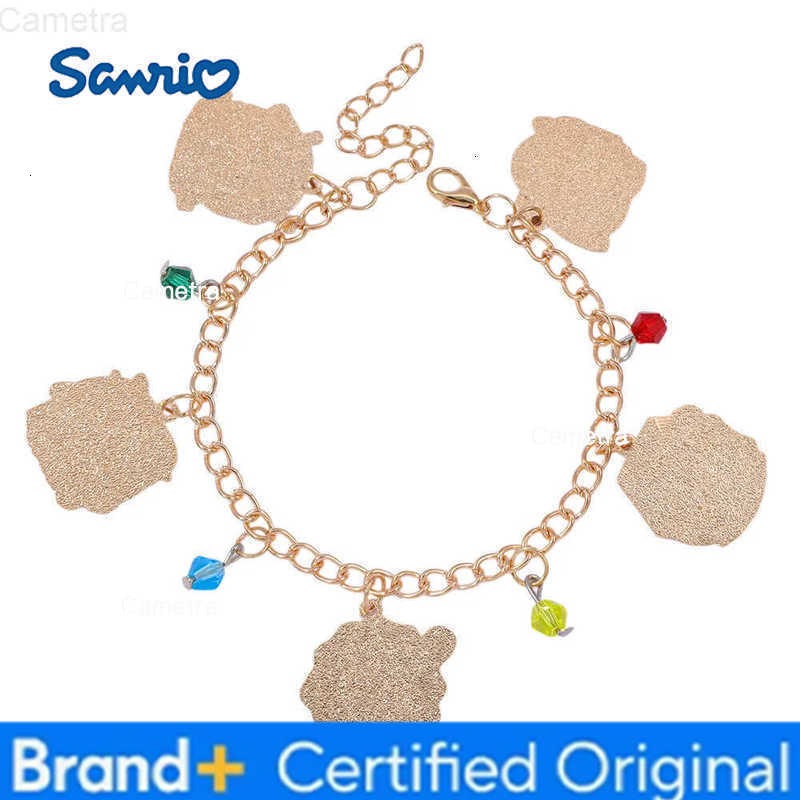 Sanrio Kawaii Family Cartoon Characters Metal Pendant Bracelet Creative Sweet Jewelry Best Gift for Girls H251229