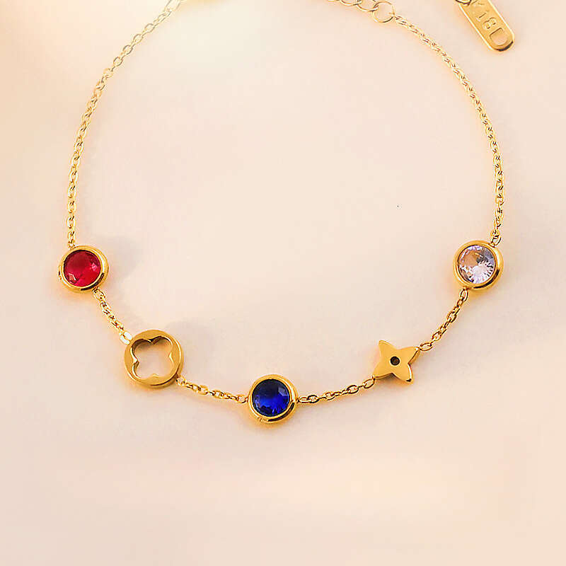 Bracelet For Women Gold Titanium Steel High-End Non-Fading Bracelet, European and American Hot-Selling Daily Wear Fashion Jewelry