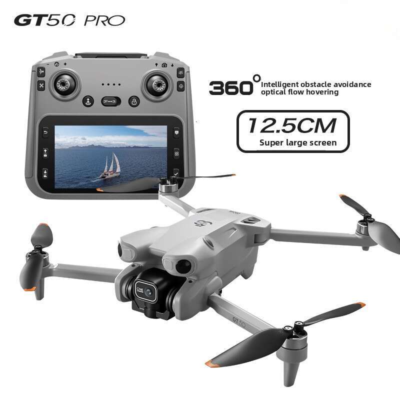 GT50 Remote Control Large Screen HD Aerial Photography Brushless Obstacle Avoidance Quadcopter Toy Aircraft Drone Kuhangxin