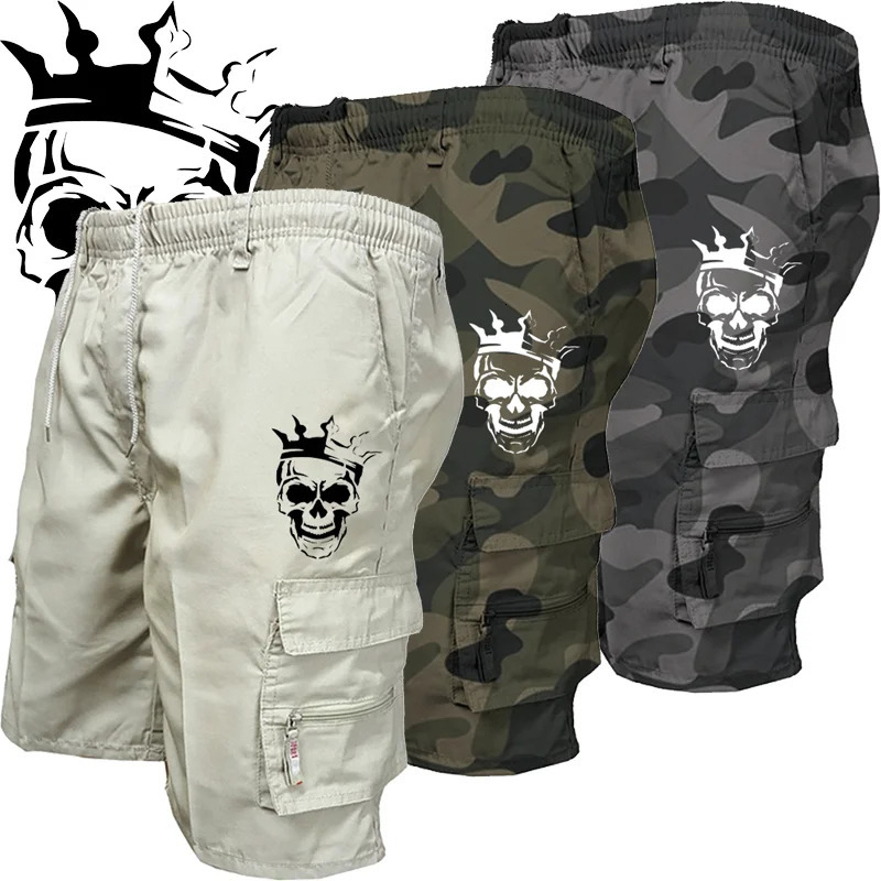 fashionable multi-pocket mens casual shorts fitness loose casual pants camouflage tactical shorts 251223