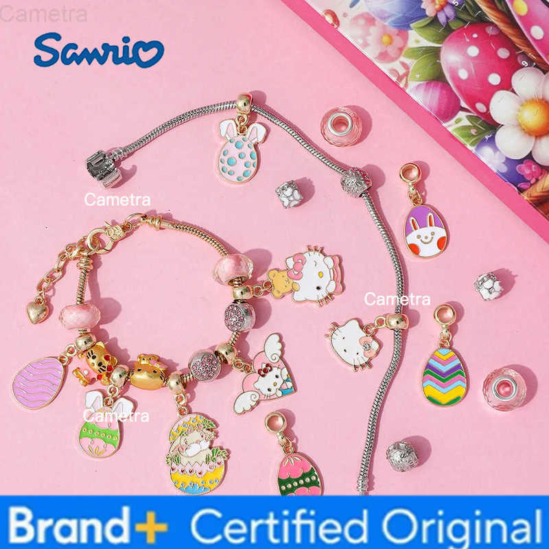 Sanrio Hello Kitty Anime Figure Advent Surprise Blind Box Fashion Exquisite DIY Charm Bracelet for Girls Jewelry Accessory Gift H251229