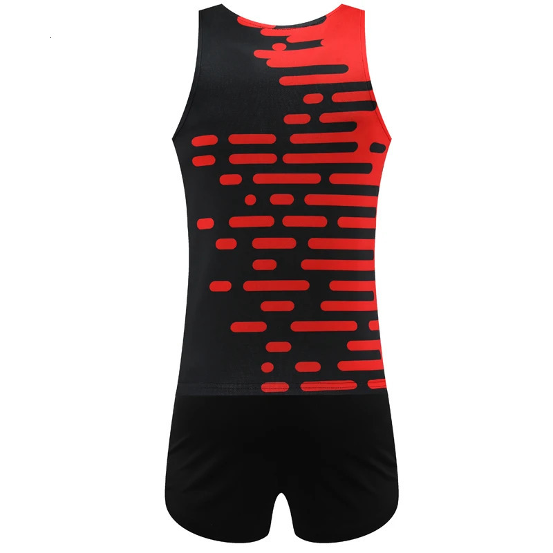 Men Marathon Track And Field Sets Sportswear Tank Top Running Vest Shorts Quick Dry Breathable Tracksuit Sportwear Training 251219