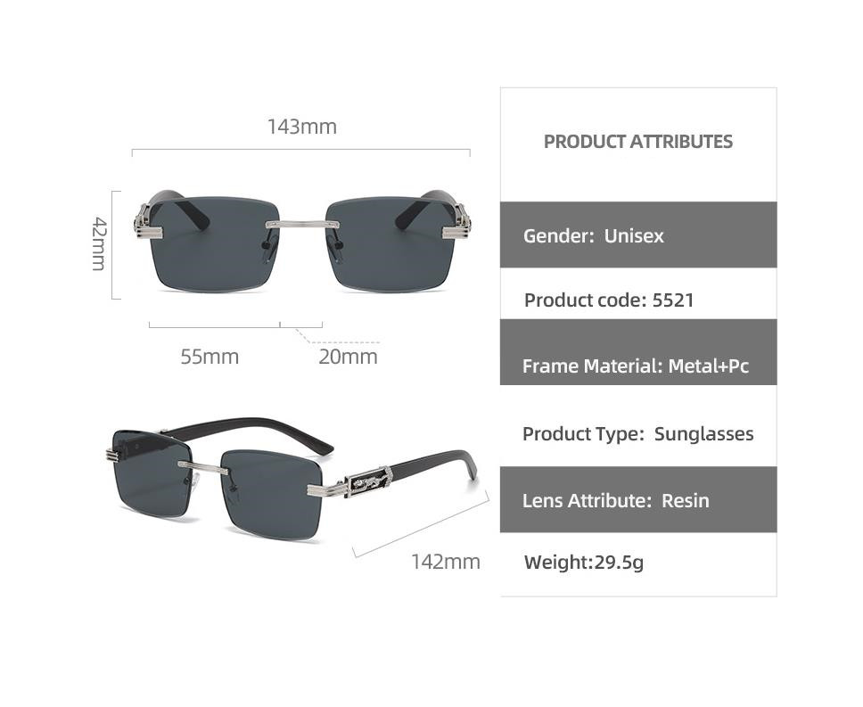 Designer Sunglasses For Women Men Sunglasses Square Frame Polarized Sunglasses UV400 Fashion Classic Luxury Glasses Goggle Pilot PC Frame Glasses AL19
