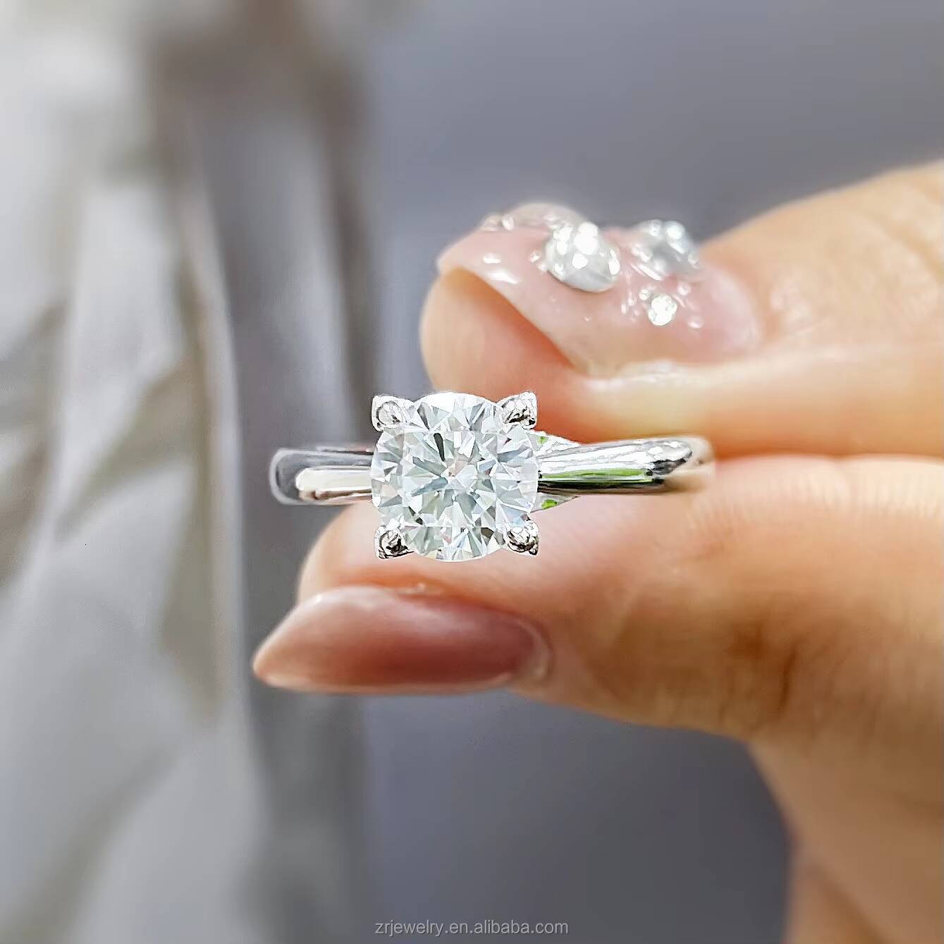 1ct 18k Gold IGI Certified VVS Fine Jewelry Lab Grown Diamond Engagement Ring Wedding Gifts Solitaire Diamond Ring Women