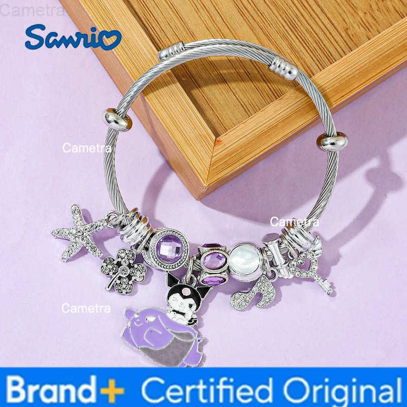 Sanrio Anime Figure Kuromi Creative Bracelet Charming Naughty Bangle for Friend Holiday Party Accessories Gift H251229