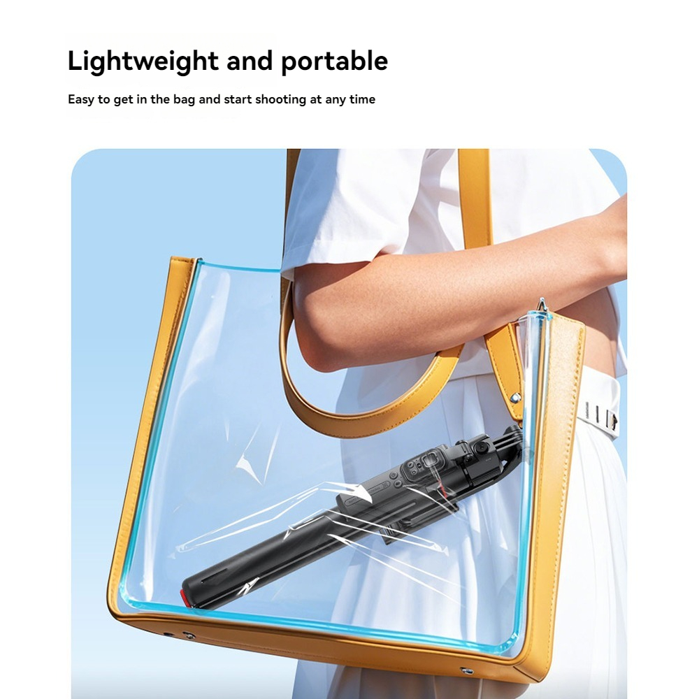 Auto Face Tracking Tripod, 360° Smart Rotation Selfie Stick, Follows Movement, With Remote & Fill Light For Vlog, Live Stream, Video Recording, Univer