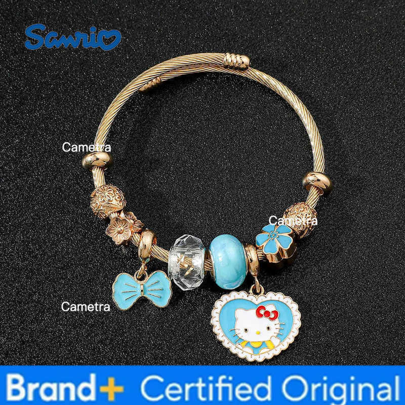 Sanrio Anime Character Bracelet Hello Kitty Bracelet CinnamorollClassic Bangle for Friends Birthday Jewelry Gifts Fashion H251229