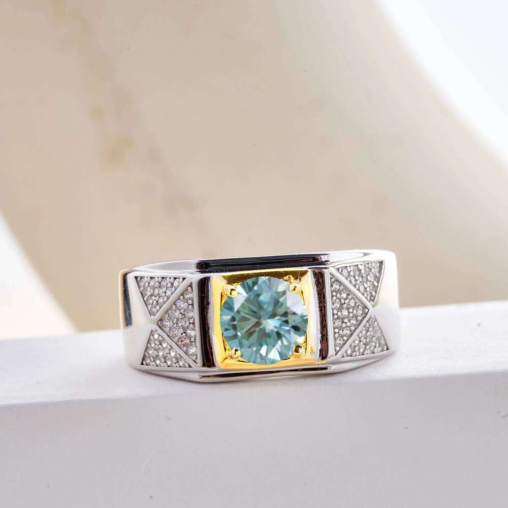 Business temperament GRA luxury ring for charm lady 100% 925 Sterling Silver Moissanite Rings Couple Jewelry With Certificate 47d