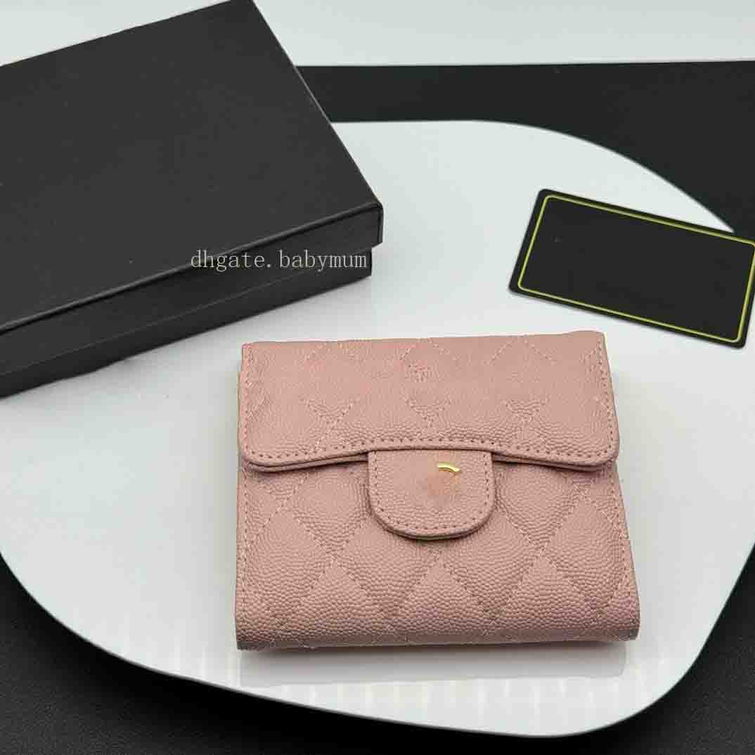 woman tri-fold wallet short wallets high-end genuine leather wallet rhombic purse ladies Multi-card slot wallets cowhide billfold high quality notecas