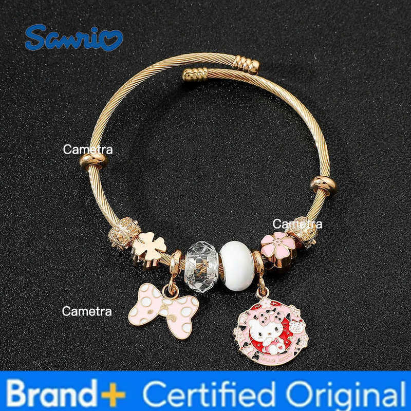 Sanrio Anime Character Bracelet Hello Kitty Bracelet CinnamorollClassic Bangle for Friends Birthday Jewelry Gifts Fashion H251229