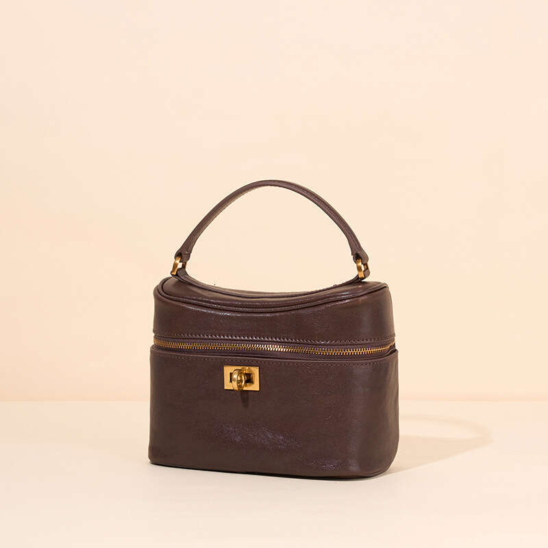 Luxury shoulder bag handbag Hobo fashion style crystal tire vegetable tanned cowhide niche box bag new leather retro crossbody single handle women