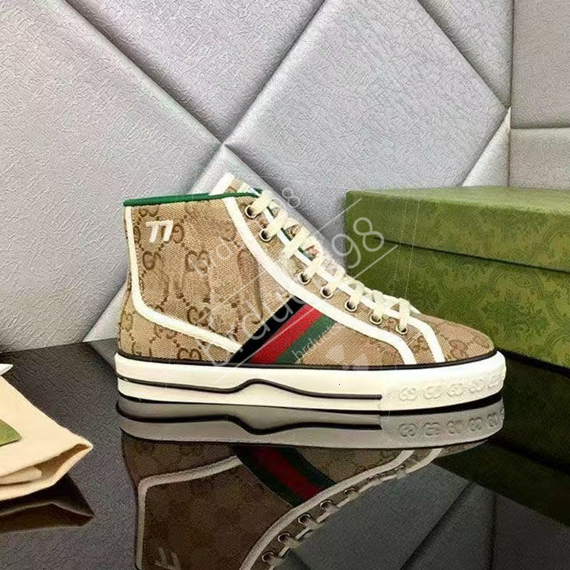 Tennis 1977 Sneakers Designer Canvas Casual Shoes for Men and Women, Ais Rubber Sole, Embroidered Beige Washed Jacquard, Fast Shipping 77