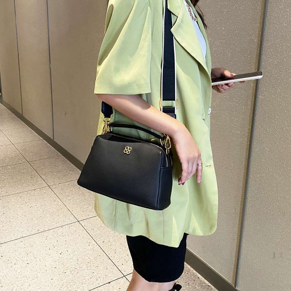 Luxury shoulder bag handbag Hobo new Boston bag genuine leather women's crossbody bag Togo top cowhide casual single handle multifunctional SENYY