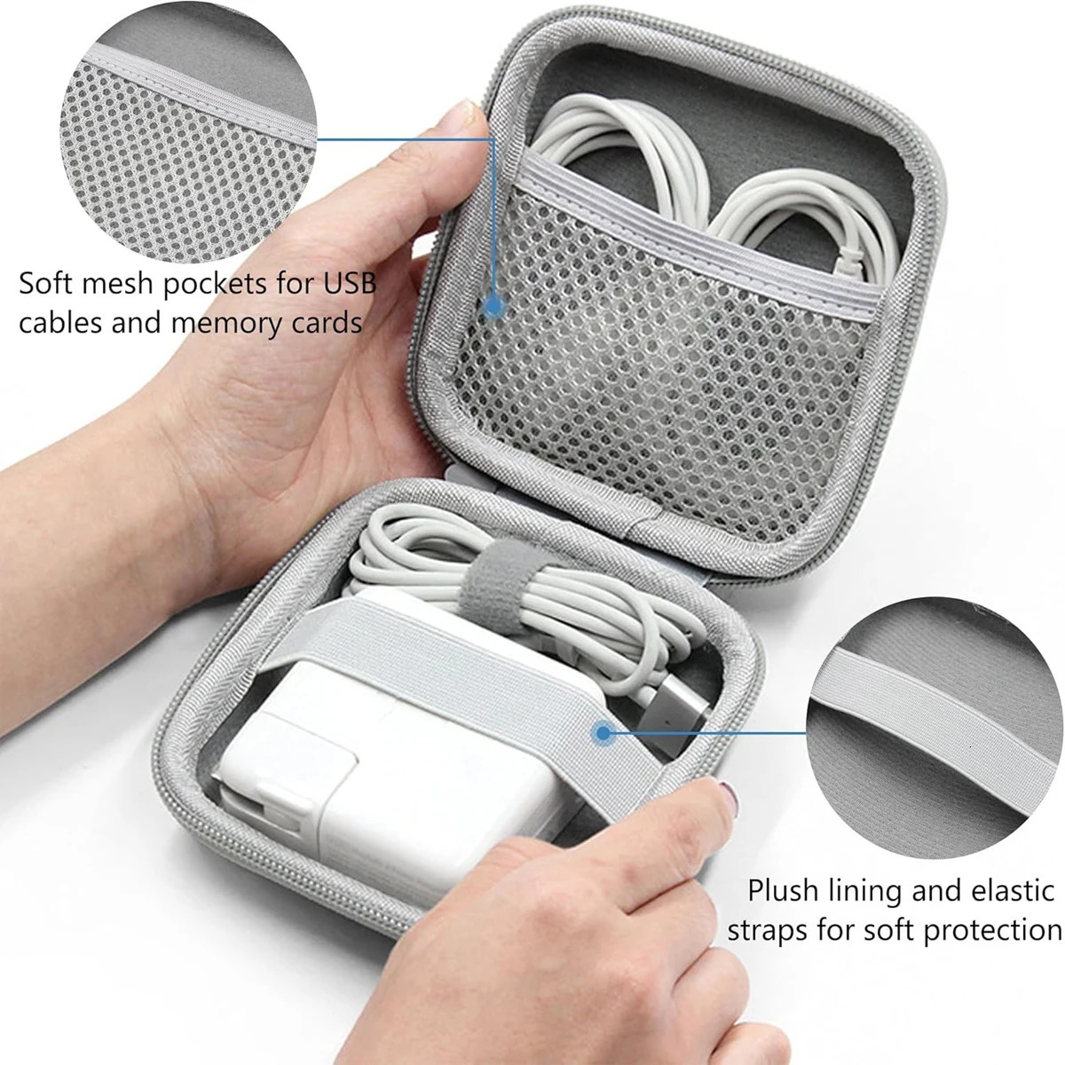 Portable Mini Hard Shell Digital Gadgets Storage Bag Bluetooth Earphone MAC Charger Case Data Cable U Disk Organizadores Box 251224