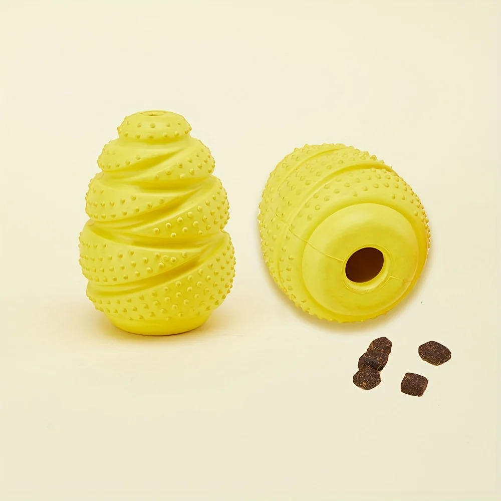 Durable Rubber Dog Chew Toy with Treat Dispenser-Interactive Puzzle Grenade n for Mental Stimulation Dental Health 251225