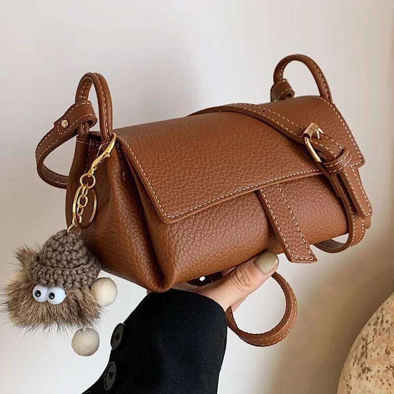 New Retro Pillow Simple Solid Color Versatile Personality Single Shoulder Crossbody Fashionable Niche Women S Bag XIU LAI SI