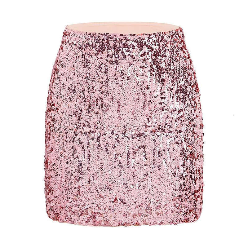 Women's Versatile Mini Skirt Slim Fit Skirt for Party Casual Outfits New Style Costume Sexy Sequin Half Skirt