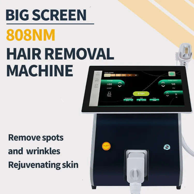 Professional Ice Point Hair Removal Single Handle 755 808 1064 Diode Laser Skin Rejuvenation Permanent Depilation Soprano Laser Hair Removal Machine