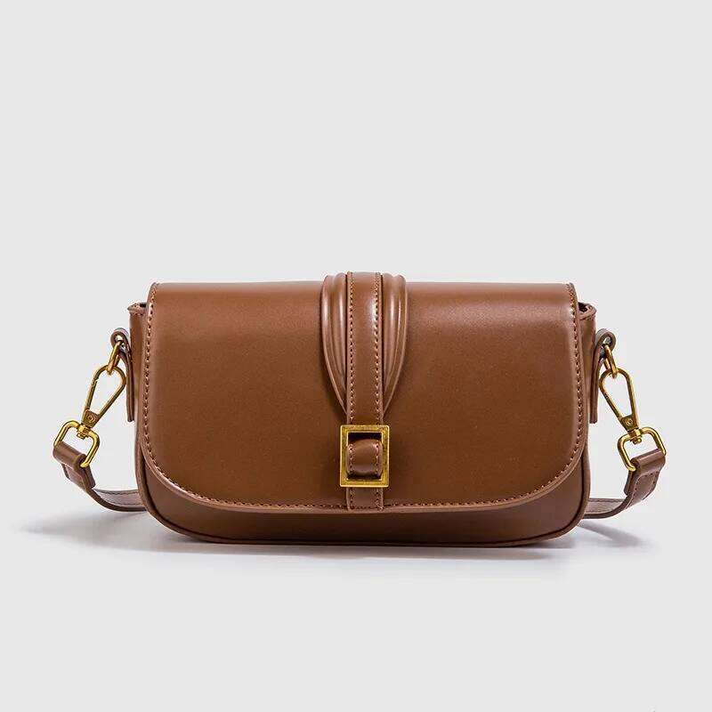 Cross Border New Tofu Classic Buckle Decoration Shoulder Crossbody Mini Versatile Small Square Bag Liksusie