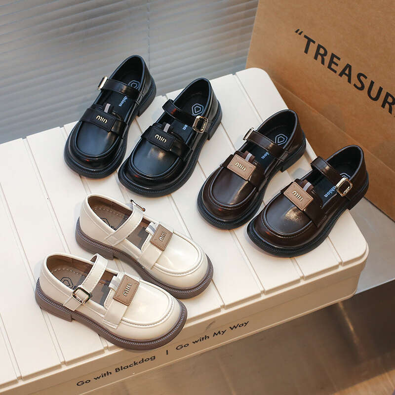 Girls' British Style Little Leather 2025 Spring and Autumn New Soft Mary Jane Princess Children's Casual Thick Sole Single Shoes