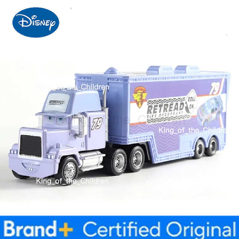 Disney Pixar Cars Trucks Mack Anime Toy Car Ramirez Container Trucks Racing Dinoco 155 Die Cast Model Kids Birthday Gifts Toys H251229
