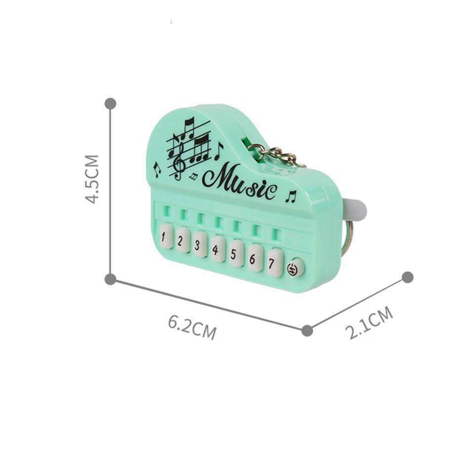 ZAKOL Creative Mini Electronic Piano Keychain With Music Luminous Funny Toy Bag Car Key Pendant Small Gift for Lovers Friends