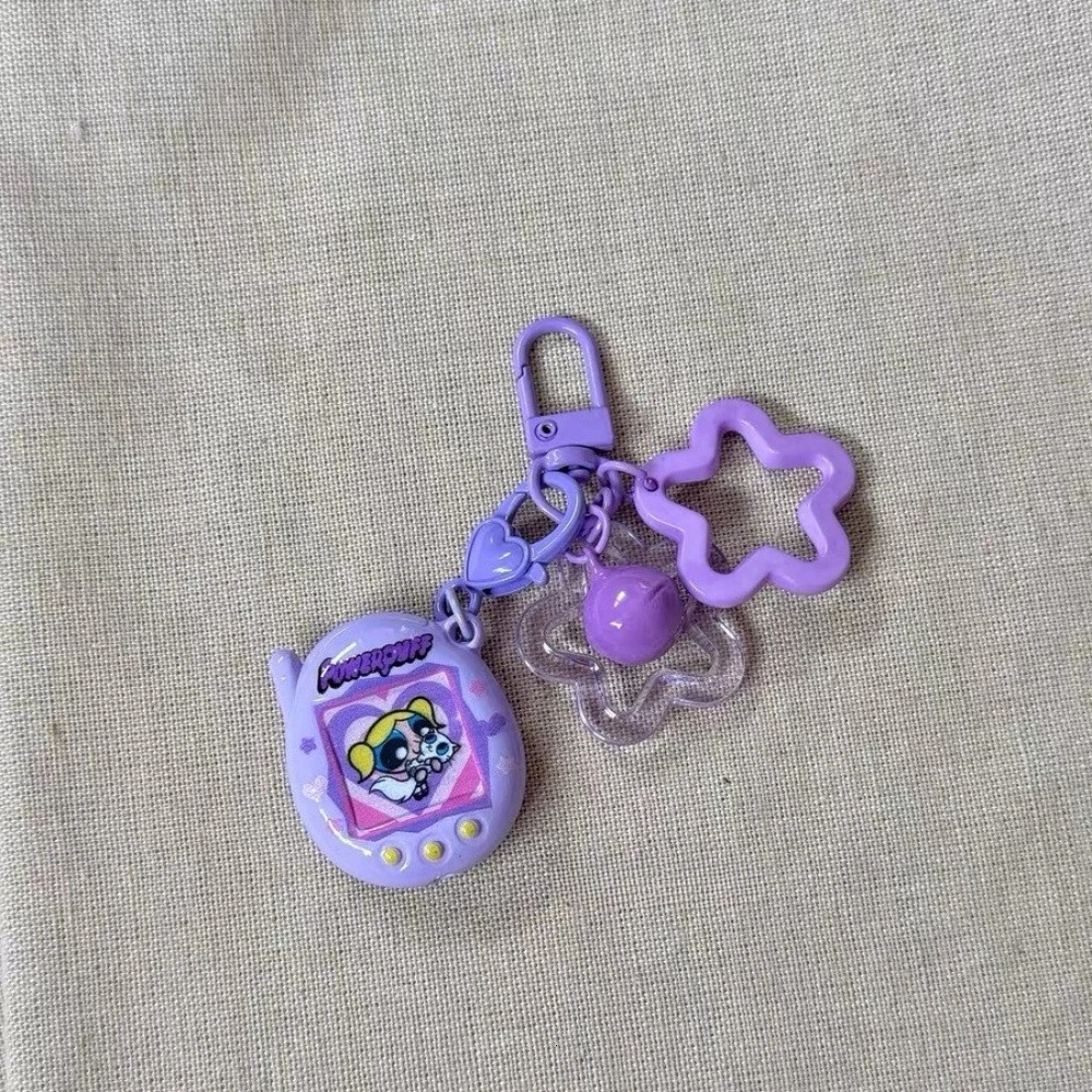 Candy colored Retro small phone keychain Star pendant bag charms Resin For Women Trinket Key Chains Y2K backpack accessories 251219