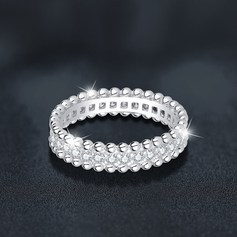 Fashionable New Moissanite Inlaid Design Ring With Starry Sky Temperament For Women Kaleidoscope Ring Is Very Suitable For Holiday Gifts