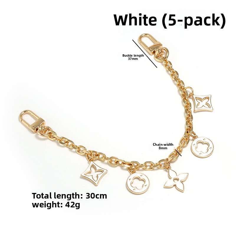 Chain Bag Strap Featuring a Four-Corner Star Fashion Accessory Handbag Accessory Extension Decoration