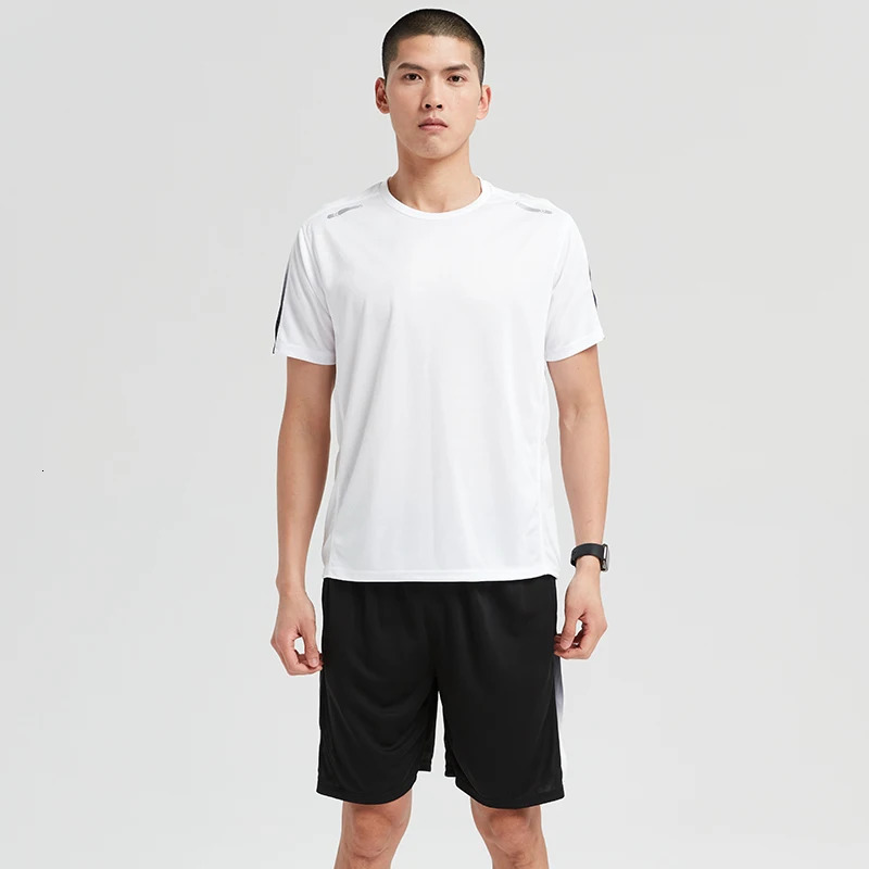 Sportswear Mens 2024 Spring and Summer Quickdry Short Sleeve TShirt Shorts Fitness Set Breathable Casual Running Wear 251219