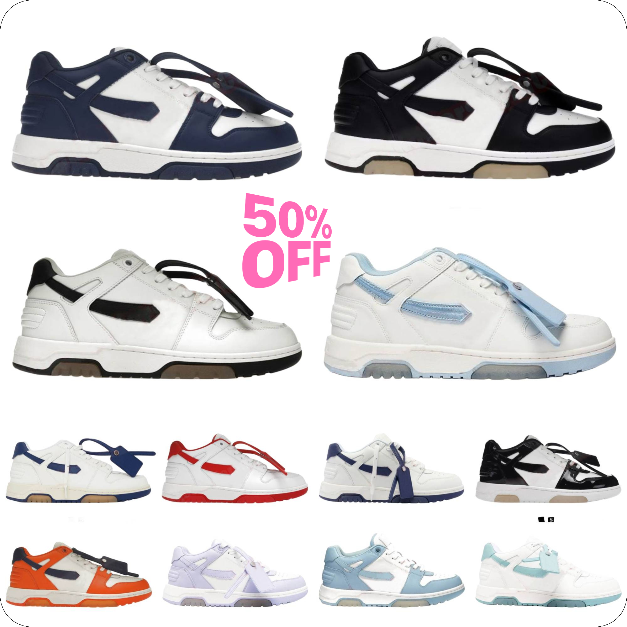 Designer Out Of Offices Shoes Mens Womens Top Lemon White Black Navy Blue Grey Pink Beige Plate-forme Casual Shoe Trainer Luxury Couples Low Cut Outdoor Brand Sneakers