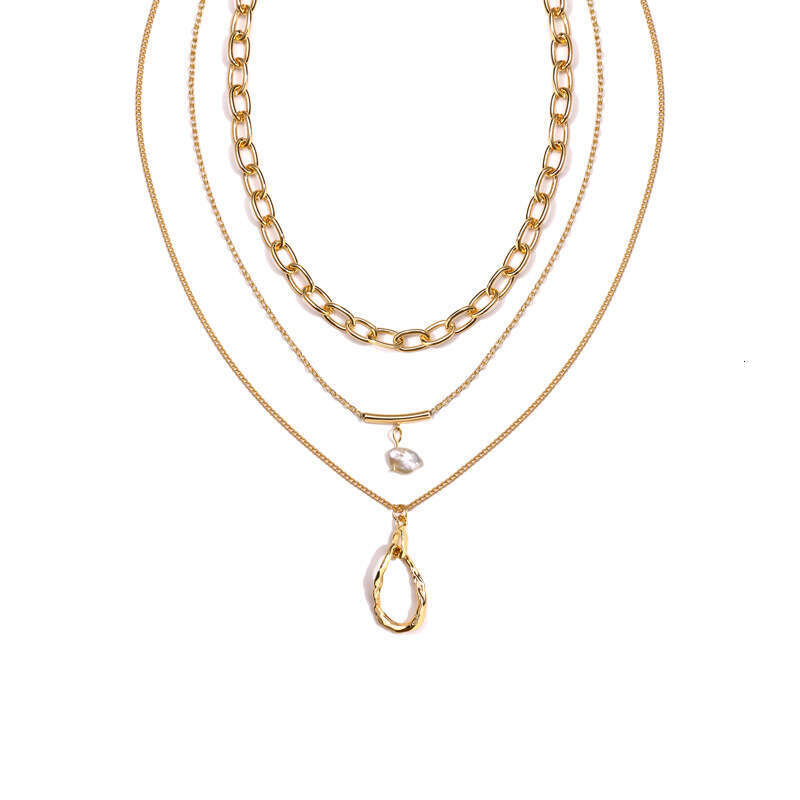 New Internet Celebrity INS Style Baroque Three-Piece Set Multi-Layer Necklace Women's Jewelry