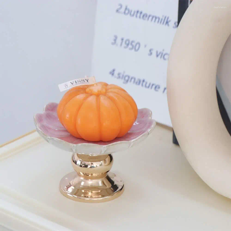 Candle Holders Home Decoration European Style Ceramics Stand Exquisite Light Luxury Holder Romantic Candlestick Birthday Gift H260310