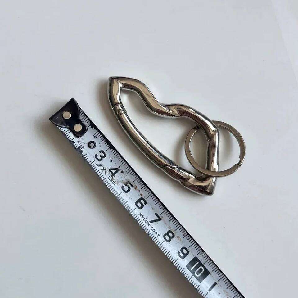 ZAKOL Y2K Punk Star Oval Essential Icon Carabiner Keychain Axe Shaped Mountaineering Car Key Ring Gothic Backpack Decor Jewelry