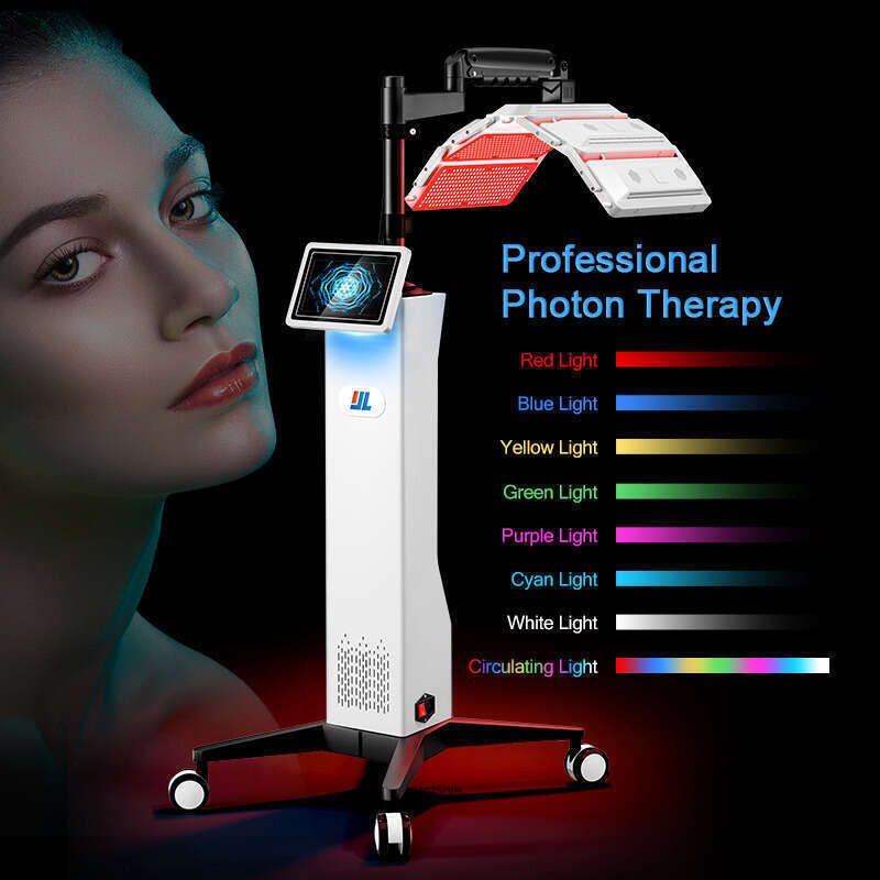 High Performance Skin Beauty PDT LED 7 Colors Photodynamic Therapy Machine For Rejuvenate Skin Remove Wrinkle Collagen Elastin Regeneration Skin White
