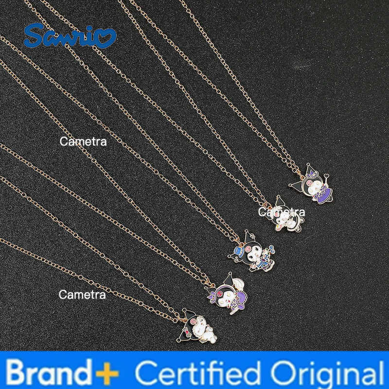 Sanrio 5pcs/set Kuromi Anime Cartoon Pendant Necklace Sweet Girl Clavicle Chain Fashion Cute Necklace Gift H251229