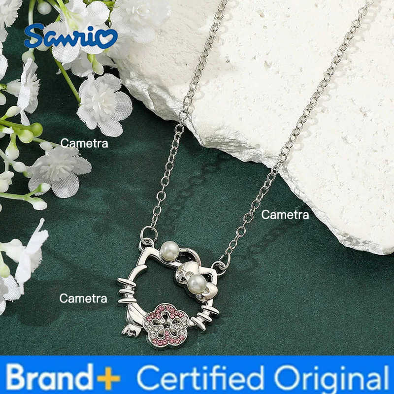 Sanrio Hello Kitty Rhinestone Necklace - Kitty Pendant Clavicle Chain Fashion Jewelry Gift for Ladies And Girls H251229