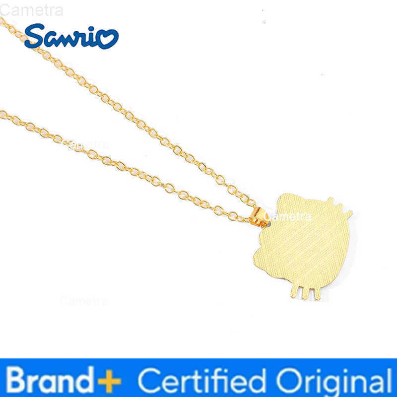 Sanrio Hello Kitty Necklace Cartoon Figure KT Cat Metal Pendant Necklace Kawaii Jewelry Accessories Gifts H251229