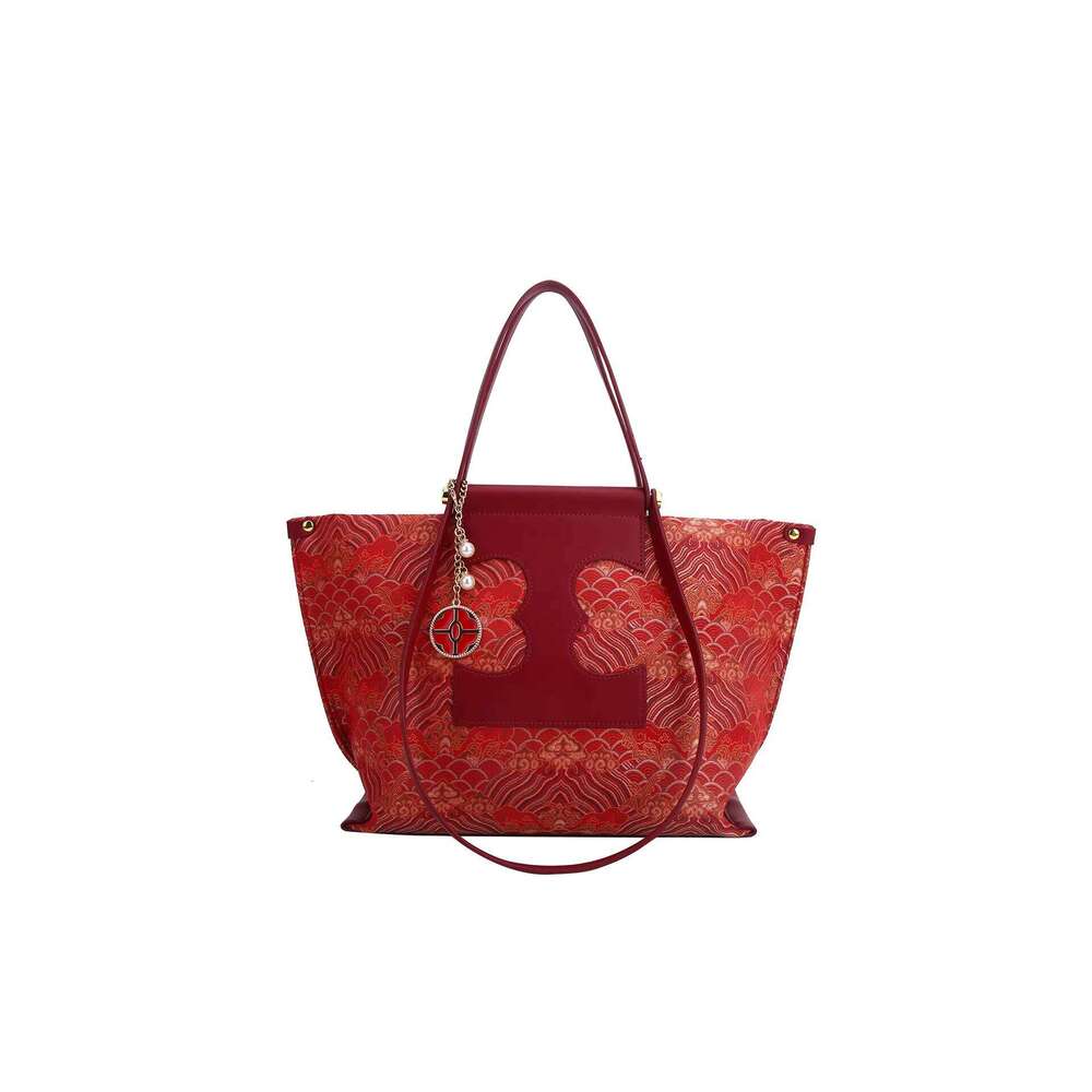 MACK JHARLES Vintage Large Capacity Heavy Embroidery Tote for Women 2025 New High-end Wing Bag