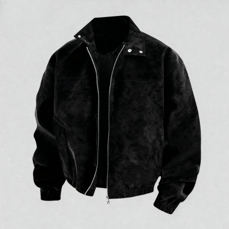 2025 Autumn and Winter Jacket Mens Stand Up Collar Loose Comfortable Versatile Handsome Highquality Men 251226