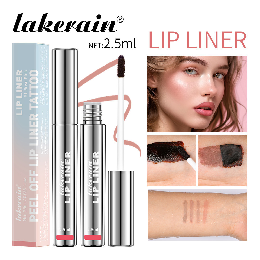 Waterproof Lip Liner Peel Off Tattoo Lipgloss Waterproof Long Lasting Matte Lip Tint Brown Contour Tear-off Lips Stain Cosmetic 240713