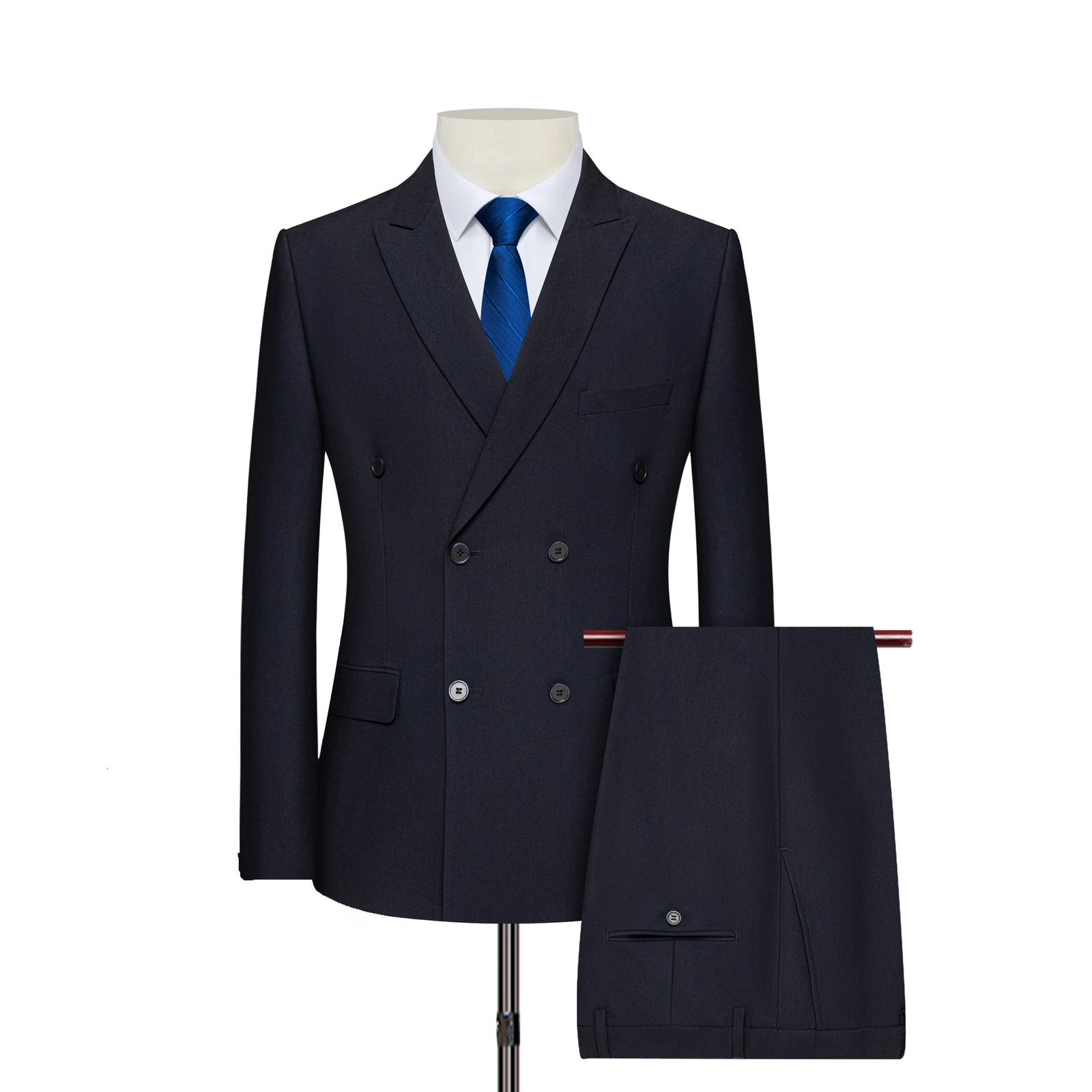 PlusSize Mens Minimalist DoubleBreasted Suit Set LimitedTime Offer Suitable for Office Commutes and Casual Gatherings 251213