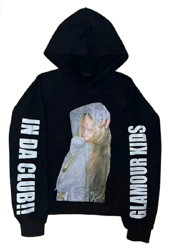 Women's Hoodies Harajuku Graphic Print Women Hooded Sweatshirt Aesthetics Hip Hop Grunge Goth HipHop Streetwear No Pocket