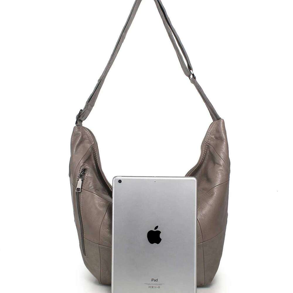 Motingsome Hobos Bags Women Shoulder Handbag And Genuine Leather Casual Tote Fashion Lady Shopping Daily Purses LEMON KOKO