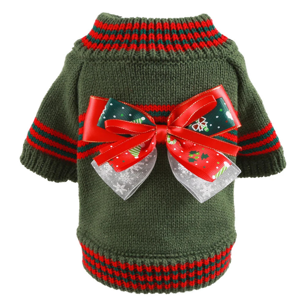 Knitted Cat Dog Sweater Autumn Winter Warm Costumes Apparels Coats Pet Products 251219