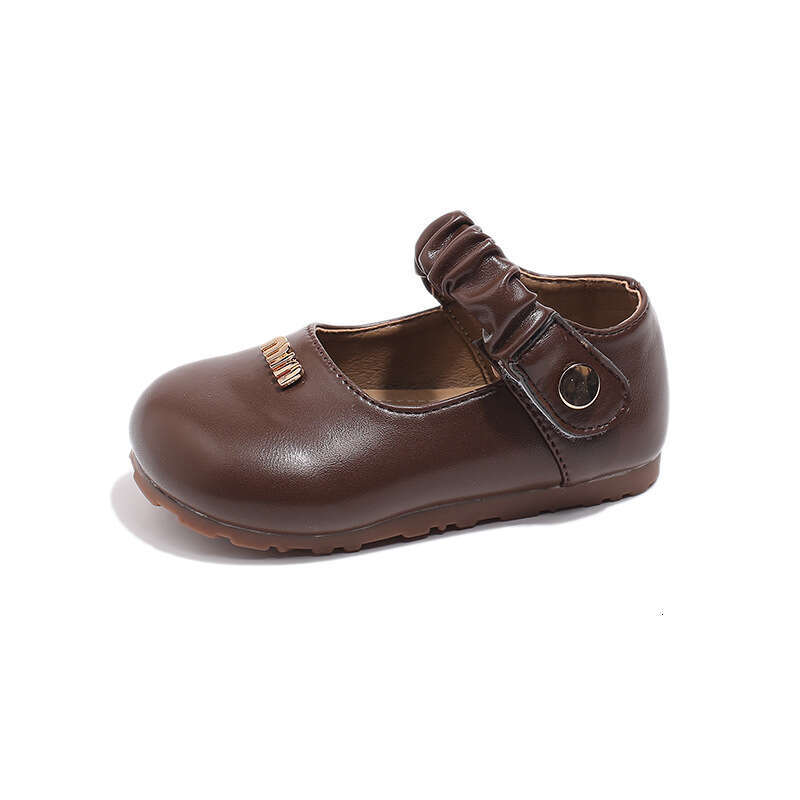 Girls' British Style Leather 2025 Spring and Autumn New Korean Version Children's Shallow Soft Sole Princess Retro Mary Jane Shoes