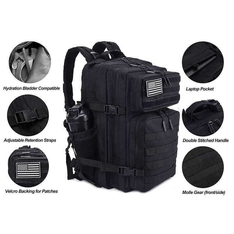 45L Meal Management Backpack For Men Women Tactical Adults Insulated Lunch Athletes Gym Bag Sports Daypacks With Bottle Holder
